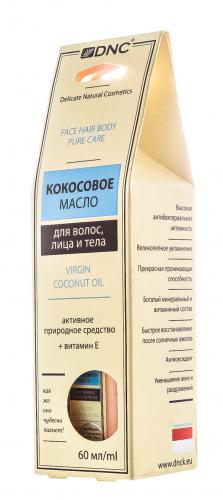 Кокосовое масло для волос, лица и тела, 60 мл (DNC, Волосы), фото-5