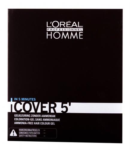 Лореаль Профессионель Тонирующий гель Homme Cover 5', 3 х 50 мл (L'Oreal Professionnel, Окрашивание, Homme), фото-2