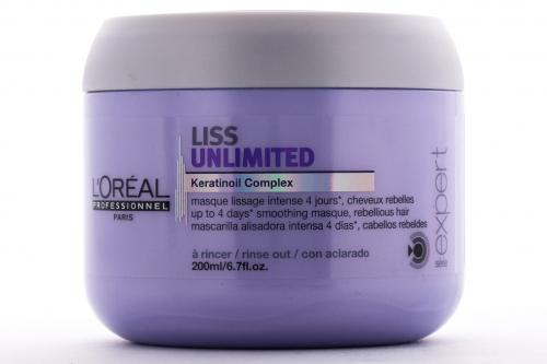 Лореаль Профессионель Лисс Анлимитед Маска для непослушных волос 200 мл (L'Oreal Professionnel, Уход за волосами, Liss Unlimited), фото-3