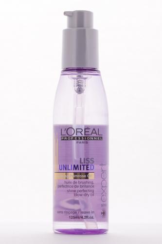Лореаль Профессионель Лисс Анлимитед Термозащитное масло-сияние 125 мл (L'Oreal Professionnel, Уход за волосами, Liss Unlimited), фото-3