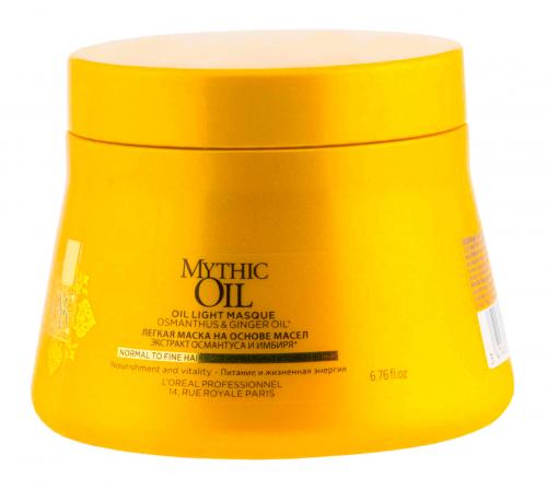 Лореаль Профессионель Маска для тонких волос Oil Light Masque, 200 мл (L'Oreal Professionnel, Уход за волосами, Mythic Oil), фото-2