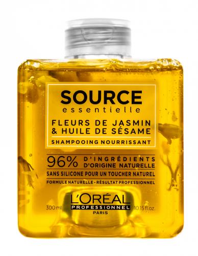 Лореаль Профессионель Шамунь для сухих волос Jasmine Flowers &amp; Sesame Oil Nourishing Shampoo, 300 мл (L'Oreal Professionnel, Уход за волосами, Source Essentielle), фото-2