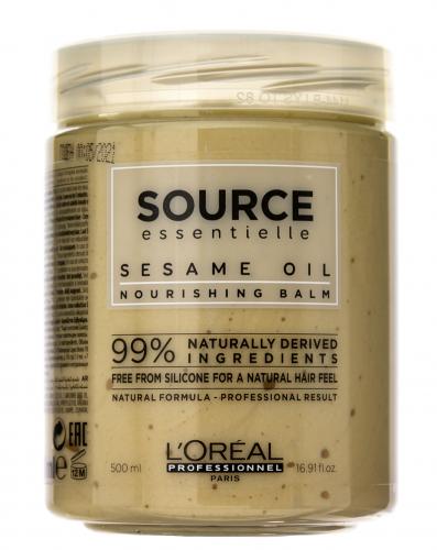 Лореаль Профессионель Маска для сухих волос Sesame Oil Nourishing Balm, 500 мл (L'Oreal Professionnel, Уход за волосами, Source Essentielle), фото-2