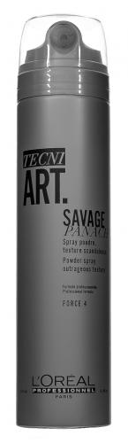 Лореаль Профессионель Сухой спрей с пудровой текстурой для создания экстремального объема Savage Panache, 250 мл (L'Oreal Professionnel, Стайлинг, Tecni.Art), фото-2