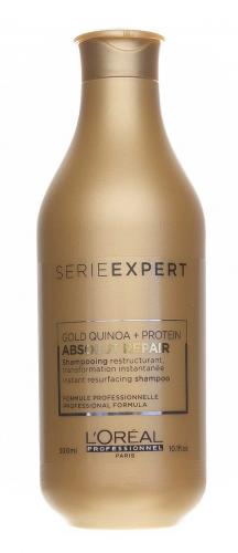 Лореаль Профессионель Абсолют Репер Восстанавливающий шампунь Gold Quinoa + Protein, 300 мл (L'Oreal Professionnel, Уход за волосами, Absolut Repair), фото-4