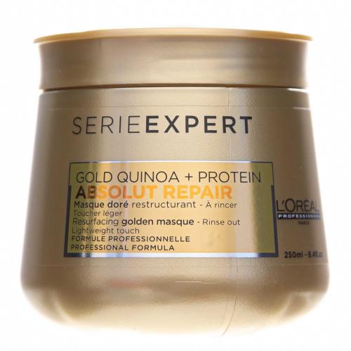 Лореаль Профессионель Абсолют Репер Маска с золотой текстурой Gold Quinoa + Protein, 250 мл (L'Oreal Professionnel, Уход за волосами, Absolut Repair), фото-6