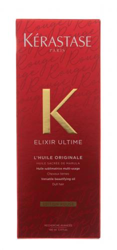 Керастаз  Многофункциональное Масло-уход для всех типов волос Elixir Ultime Rouge (Лимитированное издание), 100 мл (Kerastase, Elixir Ultime), фото-5