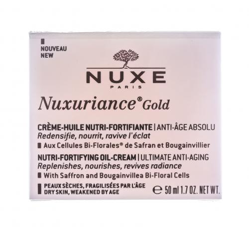 Нюкс Питательный восстанавливающий антивозрастной крем для лица Creme-huile Nutri-fortifiante, 50 мл (Nuxe, Nuxuriance Gold), фото-2