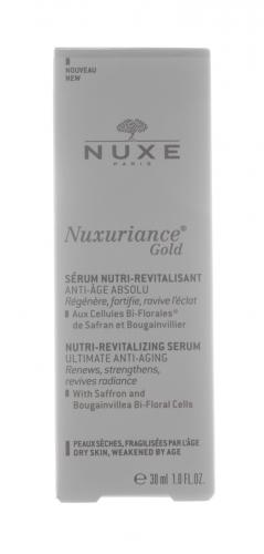Нюкс Укрепляющая антивозрастная сыворотка Serum Nutri-revitalisant Anti-age Absolu, 30 мл (Nuxe, Nuxuriance Gold), фото-2