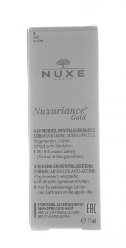 Нюкс Укрепляющая антивозрастная сыворотка Serum Nutri-revitalisant Anti-age Absolu, 30 мл (Nuxe, Nuxuriance Gold), фото-5