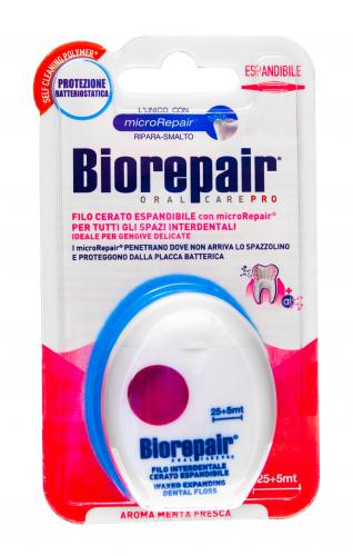 Биорепейр Вощеная расширяющаяся зубная нить Biorepair Filo Cerato Espandibile, 25+5 м (Biorepair, Уход за зубами), фото-2