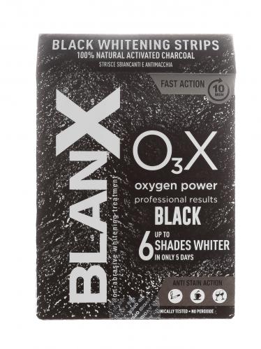 Бланкс Отбеливающие полоски с углем Whitening Strips Black, 6 шт (Blanx, Специальный уход Blanx), фото-2