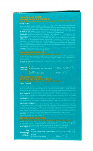 Гуам Набор Fanghi d'Alga Маска антицеллюлитная с охлаждающим эффектом, 1000 г + Гель-лифтинг укрепляющий, 250 мл (Guam, Fanghi d`Alga), фото-2