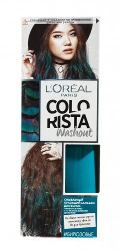 Лореаль Colorista Смываемый красящий бальзам для волос оттенок Бирюзовые волосы (L'Oreal Paris, Окрашивание, Colorista), фото-2