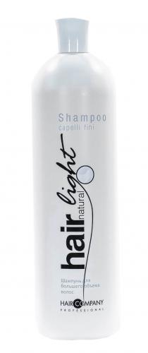 Hair Natural Light Shampoo Capelli Fini Шампунь для большего объема волос, 1000 мл (Hair Light), фото-2