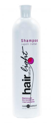 Хэир Компани Профешнл Hair Natural Light Shampoo Capelli Trattati Шампунь для восстановления структуры волос, 1000 мл (Hair Company Professional, Hair Natural Light), фото-2