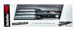 Плойка тройная 22-19-22 мм Triple Barrel Waver BAB2269TTE, титаново-турмалиновое покрытие