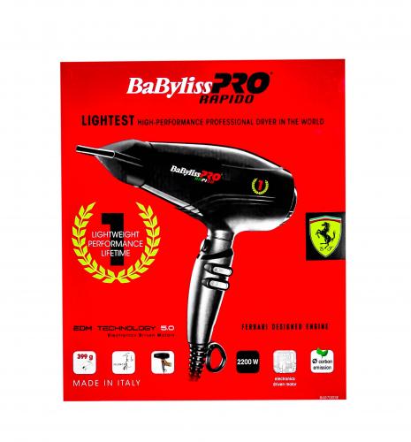 Бэбилисс Профессиональный фен Rapido BAB7000IE, 2200W (Babyliss, Фены), фото-2