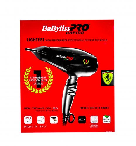 Бэбилисс Профессиональный фен Rapido BAB7000IE, 2200W (Babyliss, Фены), фото-2