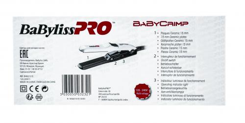 Бэбилисс Щипцы-гофре мини 13 мм Crimp BAB2151E (Babyliss, Щипцы, Titanium Ceramic), фото-3