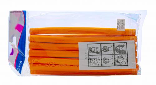 Бигуди (бумеранги) оранжевые 25 см х 17 мм, 12 шт. (Бигуди), фото-2
