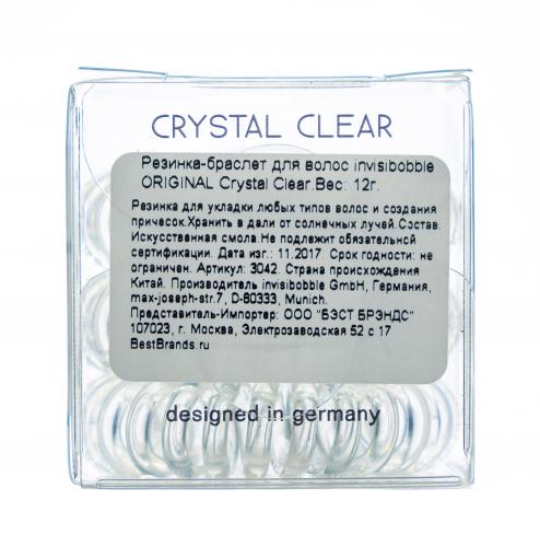 Инвизибабл Резинки для волос Original Crystal Clear 3 шт (Invisibobble, Original), фото-4