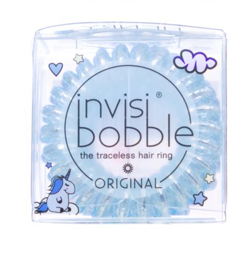 Инвизибабл Резинка-браслет для волос Unicorn Henry голубой металлик (Invisibobble, Original), фото-2