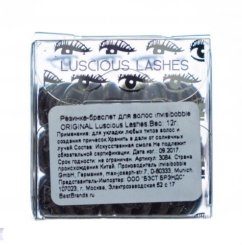 Инвизибабл Резинка-браслет для волос Luscious Lashes черный металлик (Invisibobble, Original), фото-3