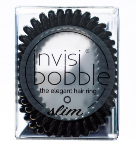 Инвизибабл Резинка-браслет для волос True Black черный (Invisibobble, Slim), фото-2