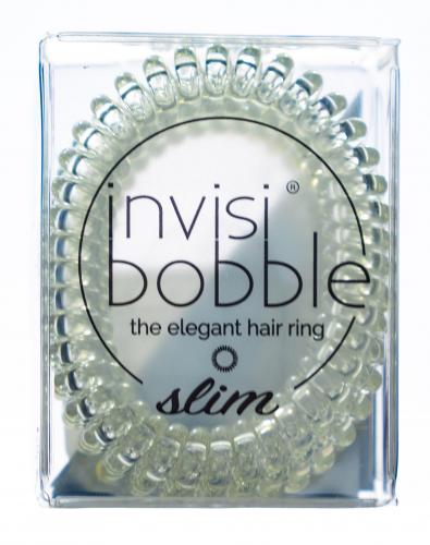 Инвизибабл Резинка-браслет для волос Chrome Sweet Chrome мерцающий серебряный (Invisibobble, Slim), фото-2