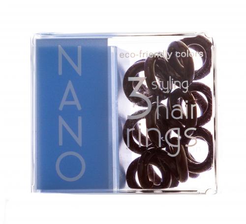 Инвизибабл Резинки для волос NANO True Black 3 шт (Invisibobble, NANO), фото-3