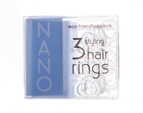 Инвизибабл Резинки для волос NANO Crystal Clear 3 шт (Invisibobble, Nano), фото-2