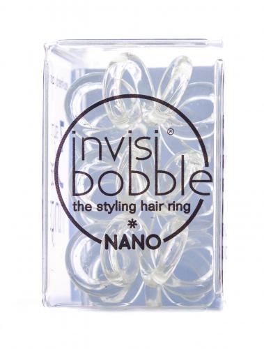 Инвизибабл Резинки для волос NANO Crystal Clear 3 шт (Invisibobble, Nano), фото-4