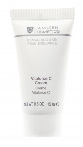 Янсен Косметикс Vitaforce C Cream Регенерирующий крем с витамином С 15 мл (Janssen Cosmetics, Travel size), фото-2