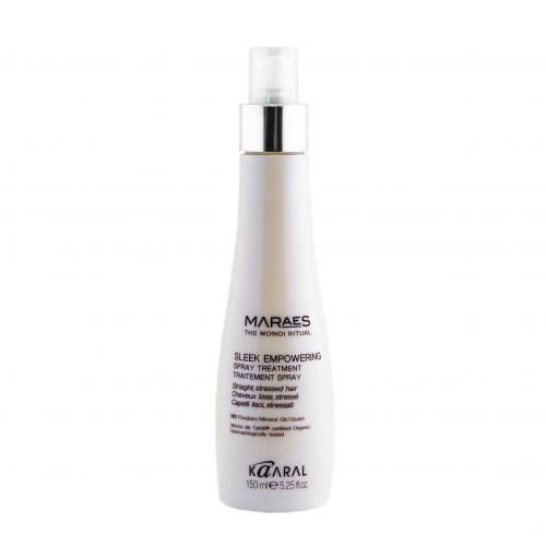 Каарал Восстанавливающий несмываемый спрей для прямых поврежденных волос Sleek Empowering Spray Treatment, 150 мл (Kaaral, Maraes, Sleek Empowering), фото-3