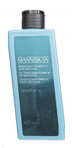 Каарал Тонизирующий шампунь и гель для душа 3 в 1 Tonifying Shampoo &amp; Shower Gel 3 in 1, 250 мл (Kaaral, Manniskan), фото-2