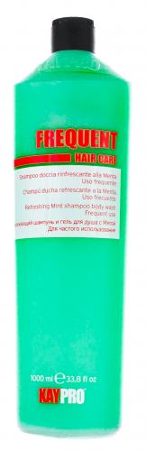 Шампунь и гель для душа с мятой, 1000 мл (Frequent Hair Care), фото-2