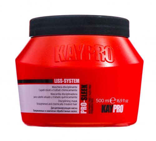 Кайпро Маска дисциплинирующая для химически выпрямленных волос, 500 мл (Kaypro, Pro-Sleek), фото-2