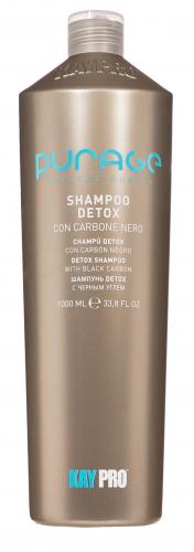 Детокс- Шампунь на основе черного угля, 1000 мл (Purage Ageless Purity), фото-2