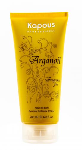 Капус Профессионал Бальзам для волос с маслом арганы 200 мл (Kapous Professional, Fragrance free, Arganoil), фото-2