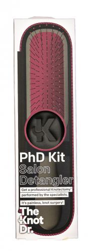 Набор расческа + щетка-очиститель PhD цвет Cabernet (бордовый) (PhD Kit), фото-2