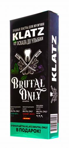 Клатц Подарочный набор для мужчин: Зубная паста Супер-мята, 75 мл + Зубная паста Бешеный имбирь, 75 мл + Зубная щетка жесткая (Klatz, Brutal Only), фото-12