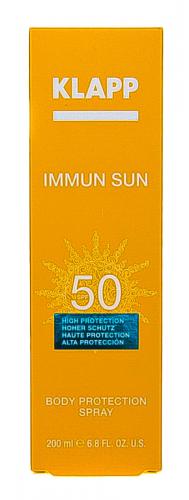 Клапп Солнцезащитный спрей для тела Immun Sun Body Protection Spray SPF50, 200 мл (Klapp, Immun), фото-7