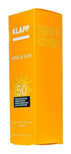 Клапп Солнцезащитный спрей для тела Immun Sun Body Protection Spray SPF50, 200 мл (Klapp, Immun), фото-8