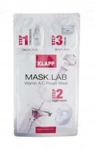 Клапп Набор Vitamin A/C Mask, 1 шт (Klapp, Mask.Lab), фото-2