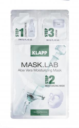 Клапп Набор Aloe Vera Moisturizing Mask, 1 шт (Klapp, Mask.Lab), фото-2