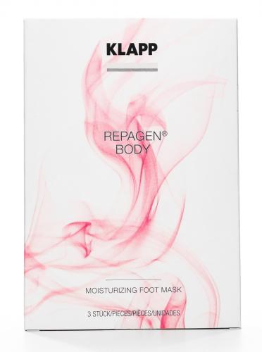 Клапп Увлажняющая маска для ступней ног Repagen Body Moisturizing Foot Mask, 3 шт (Klapp, Repagen® body), фото-2