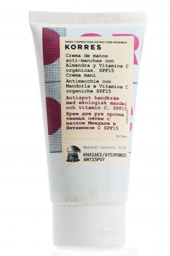 Коррес Крем для рук против темных пятен с маслом миндаля и витамином С, 75 мл (Korres, Korres Уход за руками), фото-3
