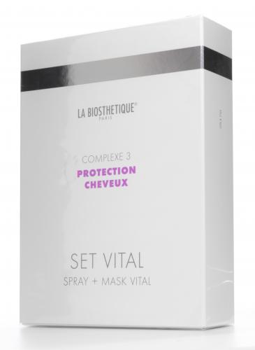 Витализирующий дуэт с мощным молекулярным комплексом защиты волос Set Vital Complexe 3, 50 мл + 100 мл   (Уход за волосами и кожей головы, Protection Cheveux Complexe), фото-3