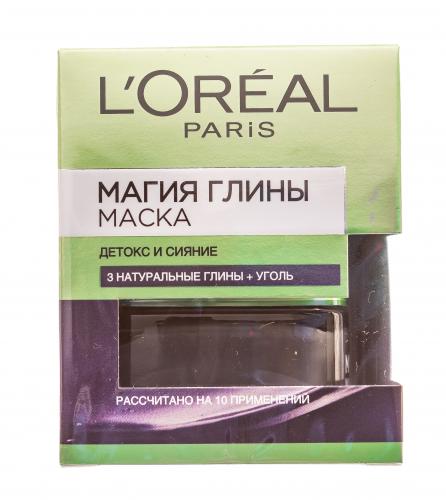 Лореаль Маска для лица Магия глины Детокс и Сияние 50мл (L'Oreal Paris, Магия глины), фото-2